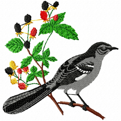 Small Birds Embroidery Design 4